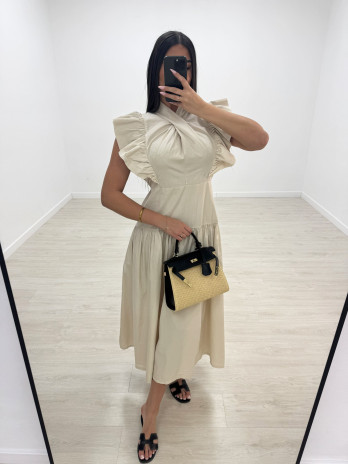 VESTIDO VICTORIA - BEIGE