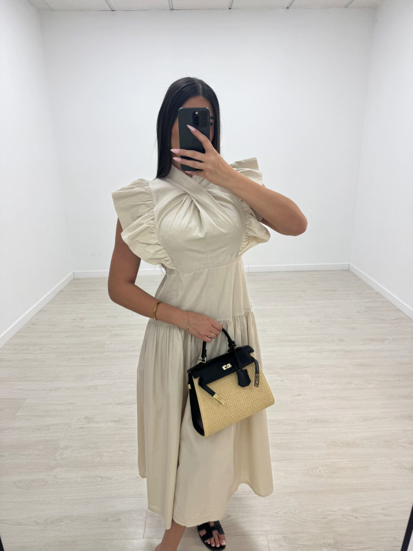 VESTIDO VICTORIA - BEIGE