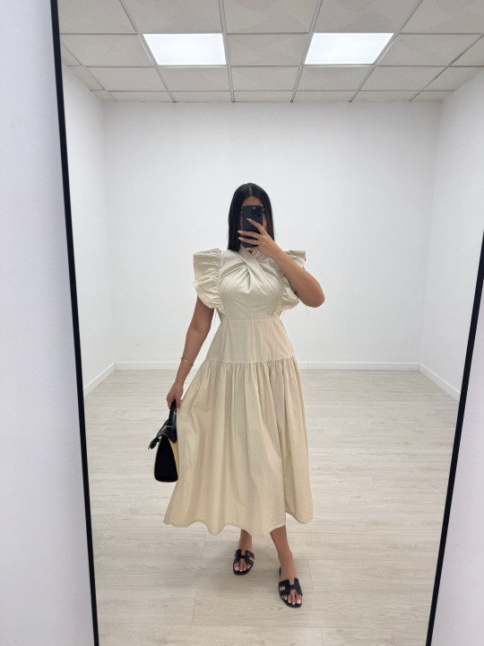 VESTIDO VICTORIA - BEIGE