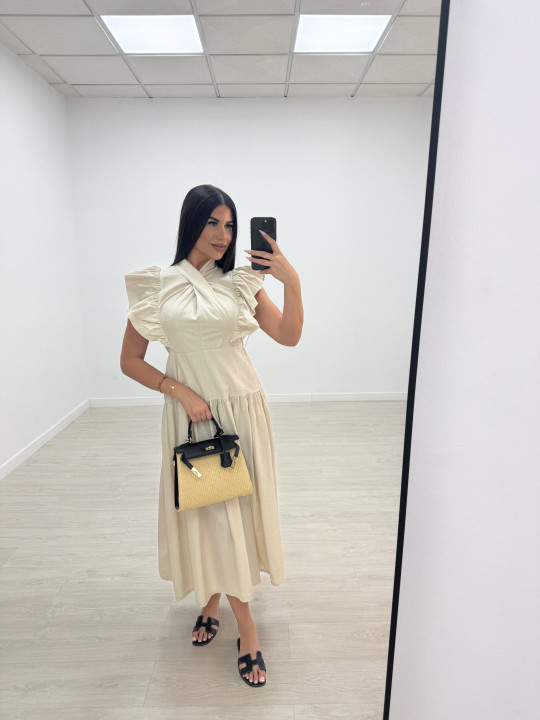 VESTIDO VICTORIA - BEIGE