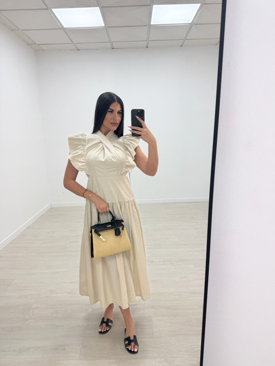 VESTIDO VICTORIA - BEIGE