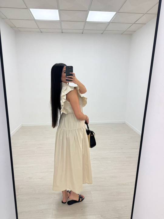 VESTIDO VICTORIA - BEIGE