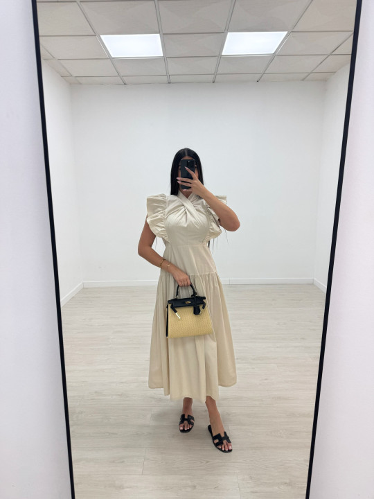 VESTIDO VICTORIA - BEIGE
