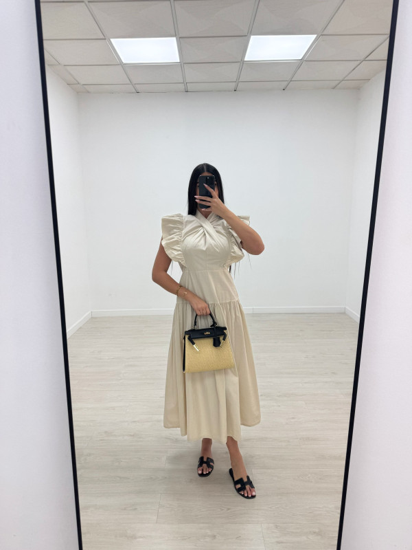 VESTIDO VICTORIA - BEIGE