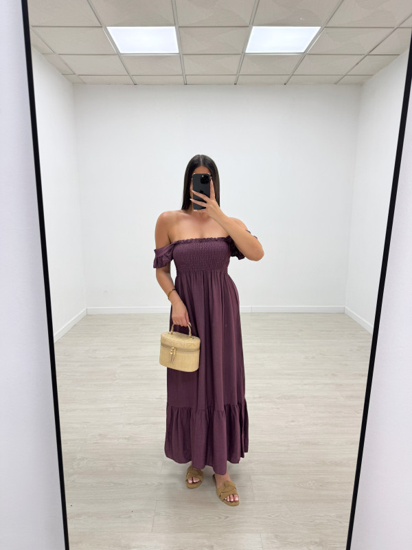 VESTIDO OLIVIA - BERENJENA