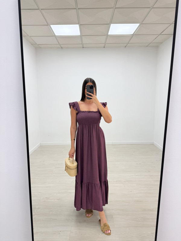 VESTIDO OLIVIA - BERENJENA