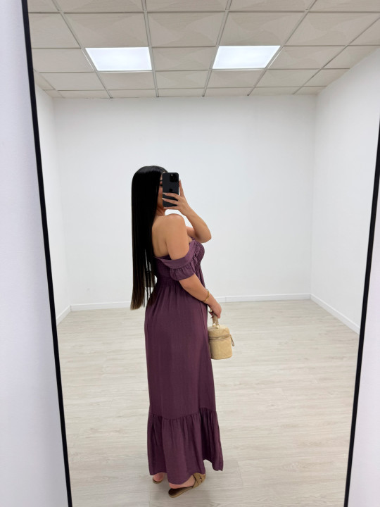 VESTIDO OLIVIA - BERENJENA