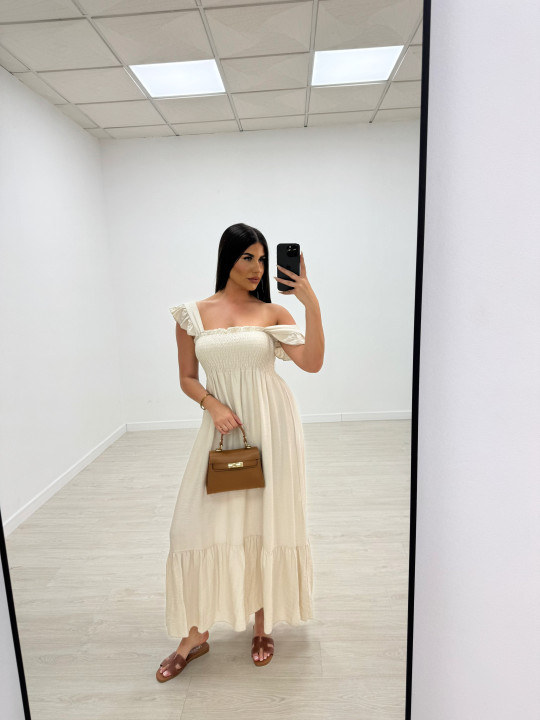 VESTIDO OLIVIA - BEIGE