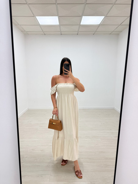 VESTIDO OLIVIA - BEIGE