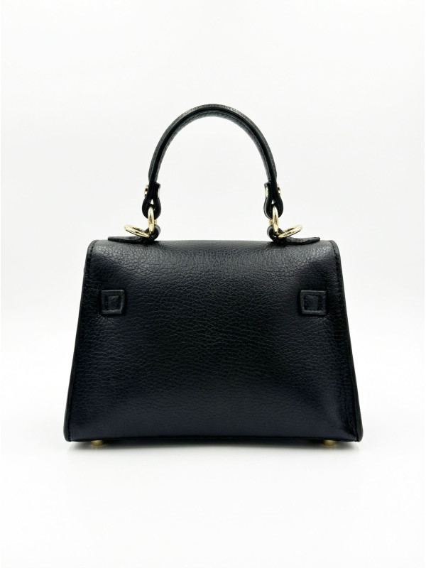 BOLSO MINI KELLY (PIEL 100%) - NEGRO