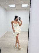 FALDA EXCLUSIVA VOLANTES - BLANCA