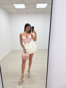 FALDA EXCLUSIVA VOLANTES - BLANCA