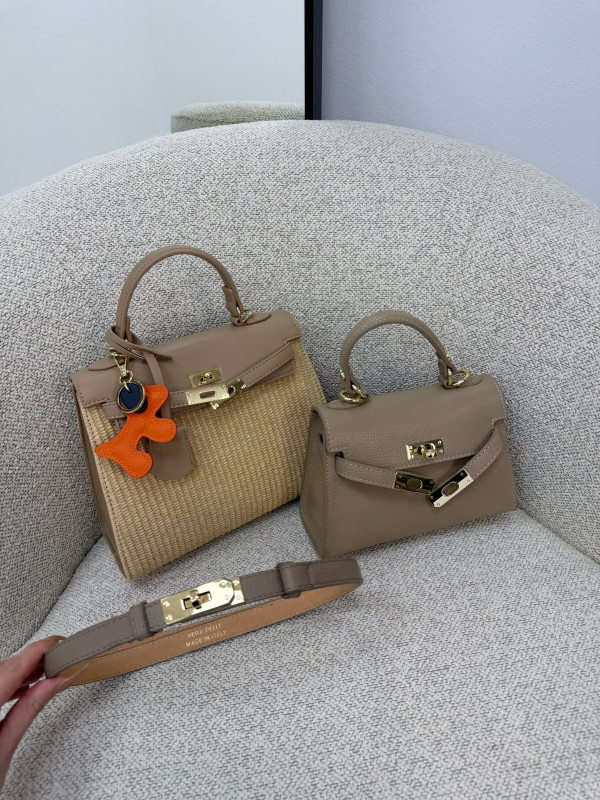 BOLSO MINI KELLY (PIEL 100%) - TOUPE