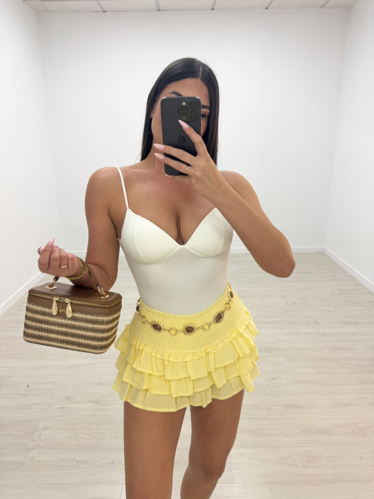 FALDA BAMBULA MINI - AMARILLA