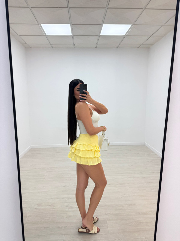 FALDA BAMBULA MINI - AMARILLA