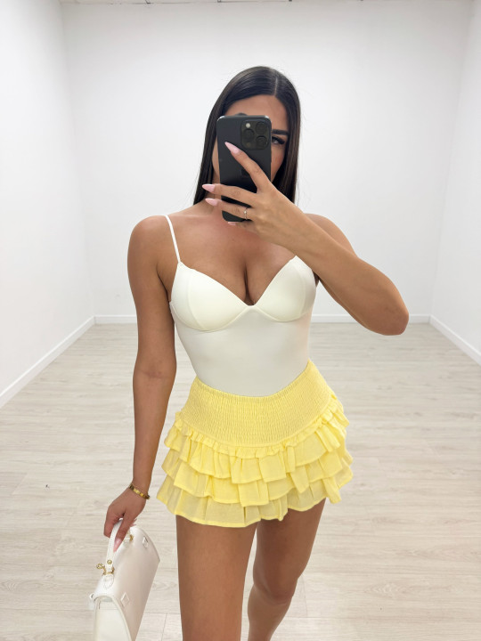 FALDA BAMBULA MINI - AMARILLA