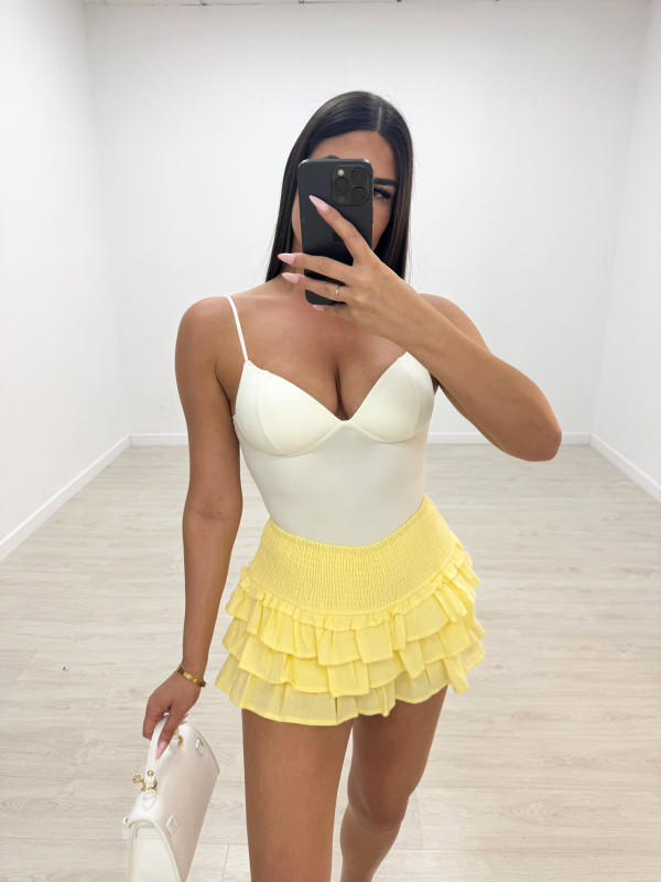 FALDA BAMBULA MINI - AMARILLA