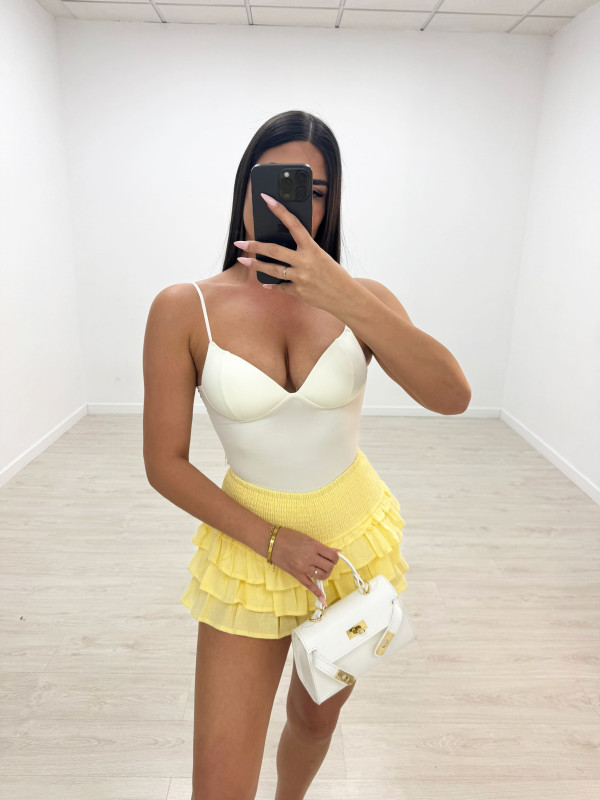 FALDA BAMBULA MINI - AMARILLA