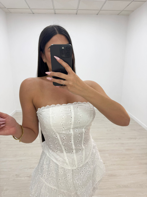 CORSÉ BORDADO+PERFORADO