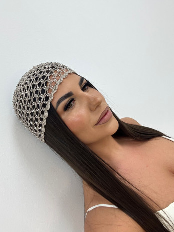 GORRO CROCHET BORDADO PERLAS