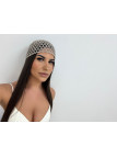 GORRO CROCHET BORDADO PERLAS