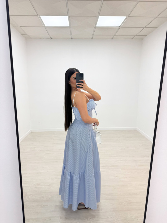 CONJUNTO FALDA POPELÍN RAYAS