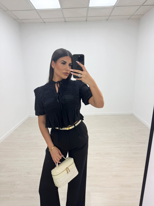 BLUSA MÓNACO - NEGRA