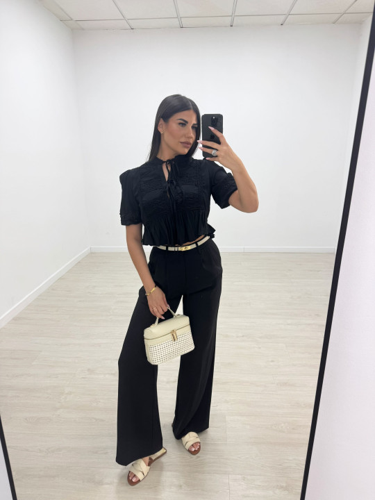 BLUSA MÓNACO - NEGRA