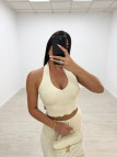 FALDA CROCHET BEIGE