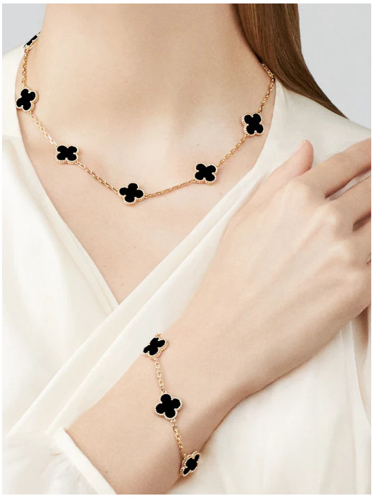 PULSERA VAN CLF NEGRA