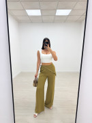 PANTALÓN PAÑUELO TACHAS - VERDE LIMA