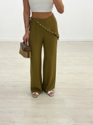 PANTALÓN PAÑUELO TACHAS - VERDE LIMA