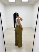 PANTALÓN PAÑUELO TACHAS - VERDE LIMA