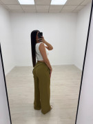 PANTALÓN PAÑUELO TACHAS - VERDE LIMA