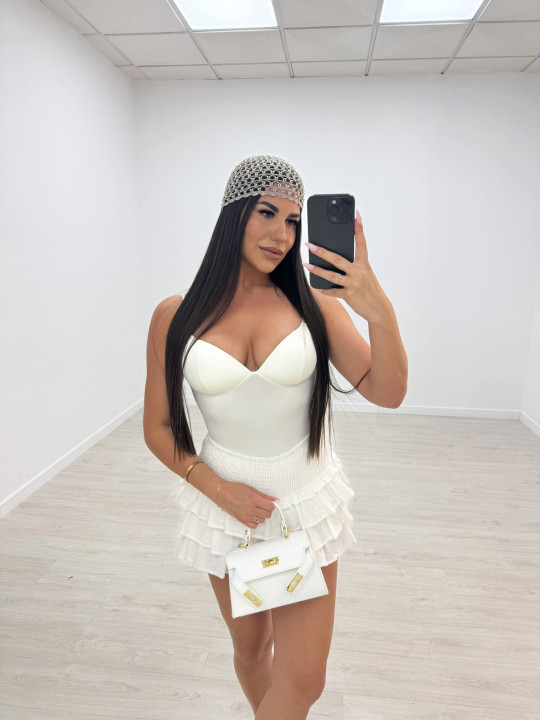 FALDA BAMBULA MINI - BLANCA