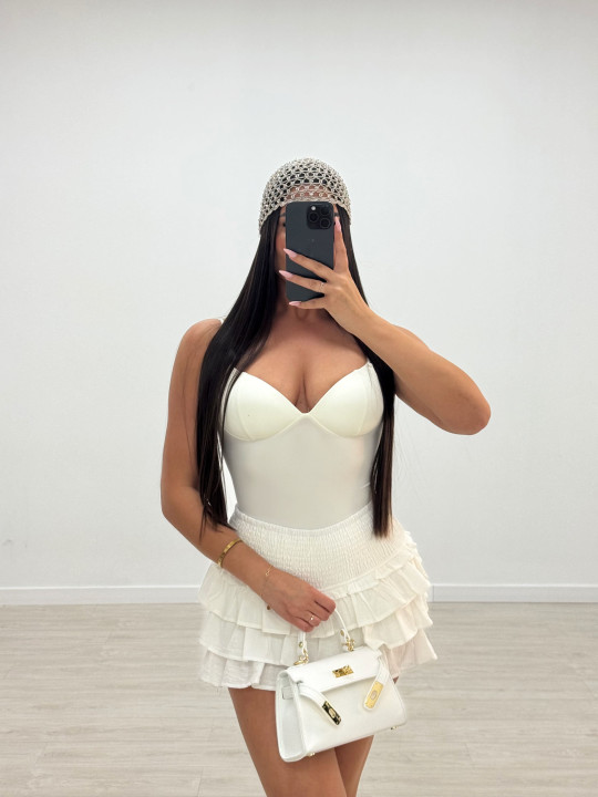 FALDA BAMBULA MINI - BLANCA