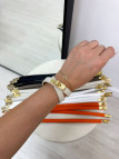 PULSERA HERMS (PIEL 100%) - BEIGE