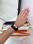 PULSERA HERMS (PIEL 100%) - NEGRA