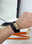 PULSERA HERMS (PIEL 100%) - NEGRA
