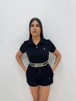 CONJUNTO BERMUDA BORDADO CD - NEGRO