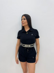 CONJUNTO BERMUDA BORDADO CD - NEGRO