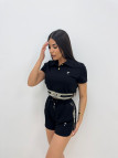 CONJUNTO BERMUDA BORDADO CD - NEGRO