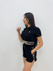 CONJUNTO BERMUDA BORDADO CD - NEGRO