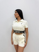 CONJUNTO BERMUDA BORDADO CD - BEIGE