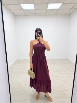 VESTIDO ZARA - BURDEOS