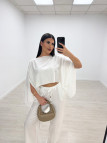 PANTALÓN EFECTO BAMBULA - BLANCO