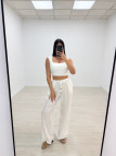 PANTALÓN EFECTO BAMBULA - BLANCO