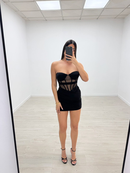VESTIDO VALENTINA - NEGRO