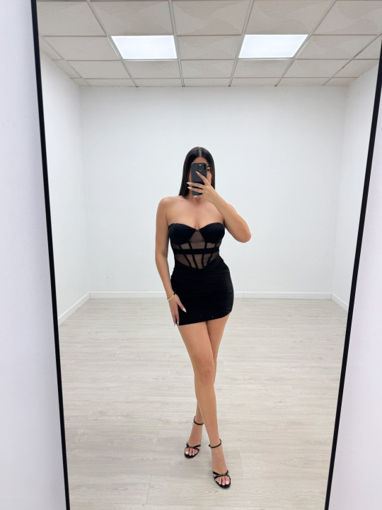 VESTIDO VALENTINA - NEGRO