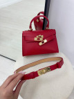 BOLSO MINI KELLY (PIEL 100%) - ROJO